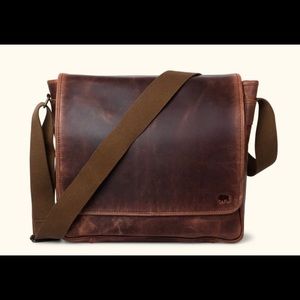 ROOSEVELT BUFFALO LEATHER SATCHEL MESSENGER BAG